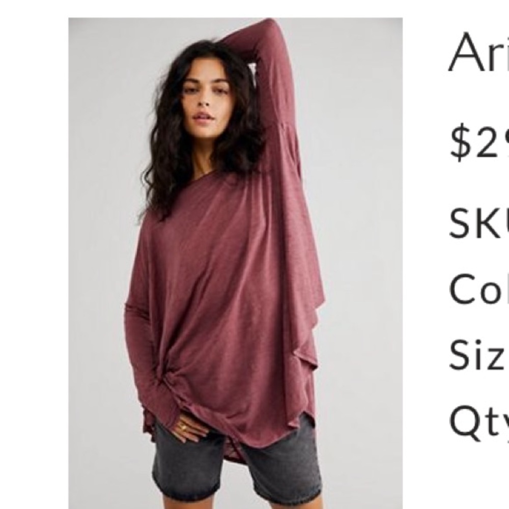 Free People Arya top- Size XS
